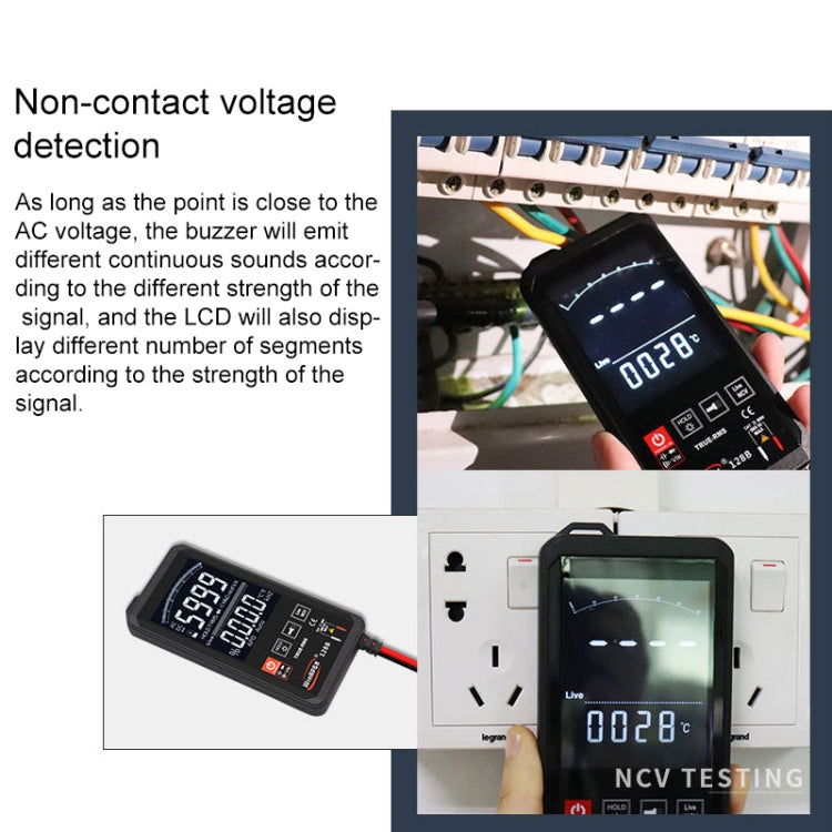 HY128A Conventional Screen Ultra-thin Touch Smart Digital Multimeter Fully Automatic High Precision True Effective Value Multimeter - Digital Multimeter by PMC TechLife | Online Shopping South Africa | PMC TechLife