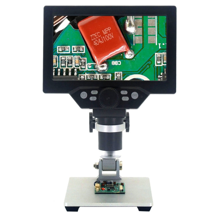 G1200 7 inch LCD Screen 1200X Portable Electronic Digital Desktop Stand Microscope, UK Plug - Digital Microscope by PMC Jewellery | Online Shopping South Africa | PMC Jewellery | Buy Now Pay Later Mobicred