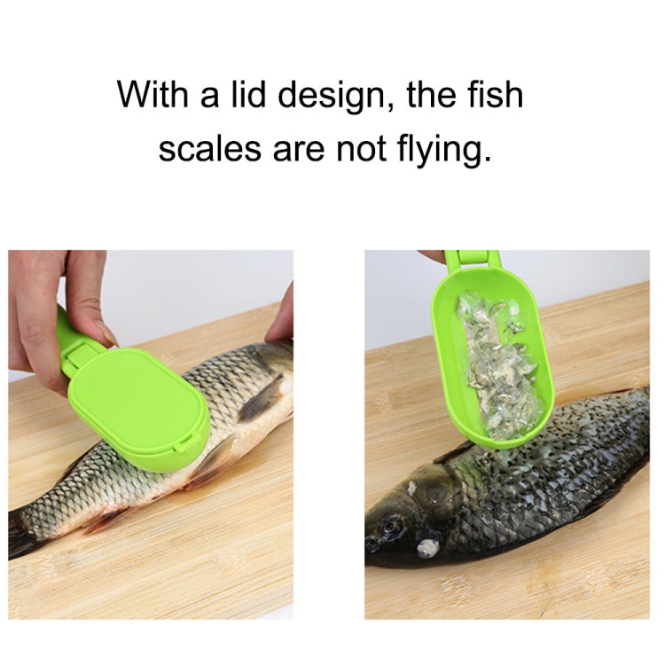 2 PCS Kitchen Essential Fish Scraper Fish Scale Planing Knife with Cover (Blue) - Gadgets by PMC TechLife | Online Shopping South Africa | PMC TechLife | Buy Now Pay Later Mobicred