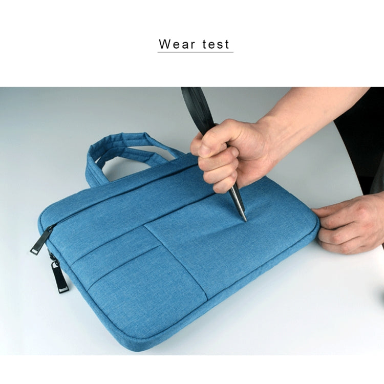 Universal Multiple Pockets Wearable Oxford Cloth Soft Portable Leisurely Handle Laptop Tablet Bag, For 13.3 inch and Below Macbook, Samsung, Lenovo, Sony, DELL Alienware, CHUWI, ASUS, HP (Blue) - 13.3 inch by PMC Jewellery | Online Shopping South Africa | PMC Jewellery | Buy Now Pay Later Mobicred