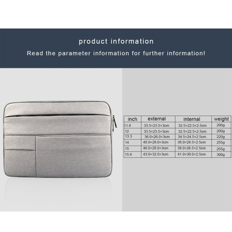 Universal Multiple Pockets Wearable Oxford Cloth Soft Portable Leisurely Laptop Tablet Bag, For 15.6 inch and Below Macbook, Samsung, Lenovo, Sony, DELL Alienware, CHUWI, ASUS, HP (navy) - 15.6 - 17 inch by PMC Jewellery | Online Shopping South Africa | PMC Jewellery | Buy Now Pay Later Mobicred
