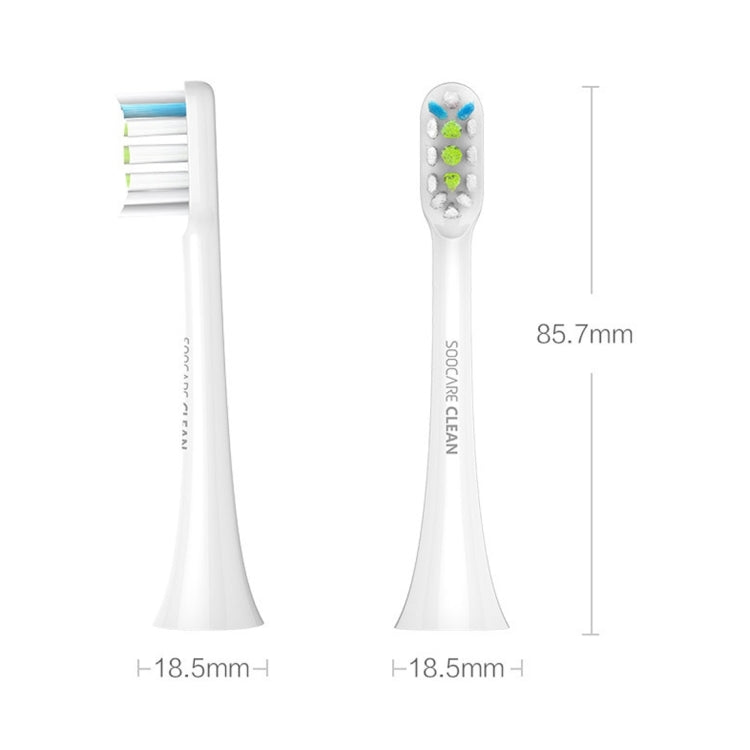 2 PCS Original Xiaomi Youpin General Cleaning Replacement Brush Heads for Xiaomi Soocare Sonic Electric Toothbrush (HC7711W)(White) - Replacement Brush Heads by Xiaomi | Online Shopping South Africa | PMC Jewellery | Buy Now Pay Later Mobicred