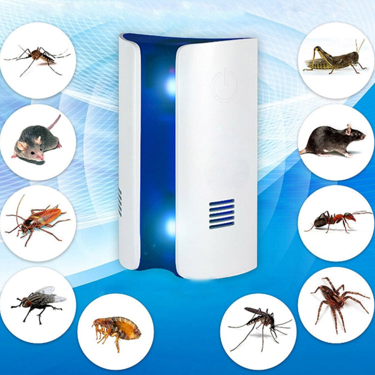 Electromagnetic Wave Frequency-conversion Double Waves Multi-function Mosquito Repellent Ultrasonic Pest Repeller(White) - free shipping - PMC TechLife - Order now!