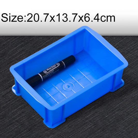 Thick Multi-function Material Box Brand New Flat Plastic Parts Box Tool Box, Size: 20.7cm x 13.7cm x 6.4cm(Blue) - Storage Bags & Boxes by PMC Jewellery | Online Shopping South Africa | PMC Jewellery | Buy Now Pay Later Mobicred