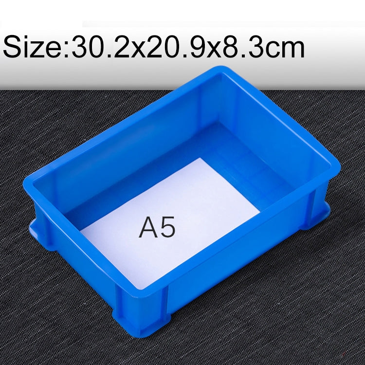 Thick Multi-function Material Box Brand New Flat Plastic Parts Box Tool Box, Size: 30.2cm x 20.9cm x 8.3cm(Blue) - Storage Bags & Boxes by PMC TechLife | Online Shopping South Africa | PMC TechLife | Buy Now Pay Later Mobicred