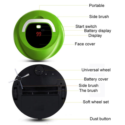 FD-RSW(C) Smart Household Sweeping Machine Cleaner Robot(Green) - Robot Vacuum Cleaner by PMC Jewellery | Online Shopping South Africa | PMC Jewellery | Buy Now Pay Later Mobicred