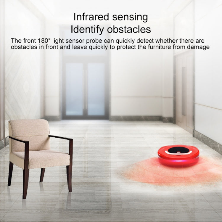FD-RSW(C) Smart Household Sweeping Machine Cleaner Robot(Red) - Robot Vacuum Cleaner by PMC TechLife | Online Shopping South Africa | PMC TechLife | Buy Now Pay Later Mobicred