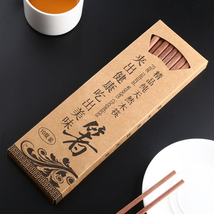 10 Pairs Natural Red Sandal Wood Non-slip Chopsticks - Cutlery Sets by PMc TechLife | Online Shopping South Africa | PMc TechLife | Buy Now Pay Later Mobicred
