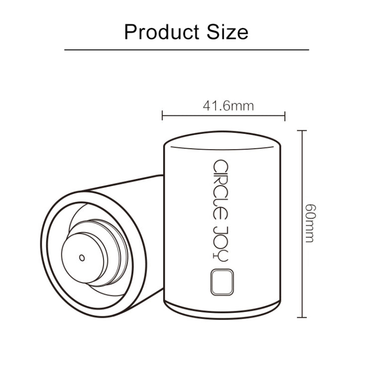 Original Xiaomi Youpin Circle Joy Stainless Steel Vacuum Memory Wine Stopper - Bottle Stopper by Xiaomi | Online Shopping South Africa | PMC TechLife | Buy Now Pay Later Mobicred