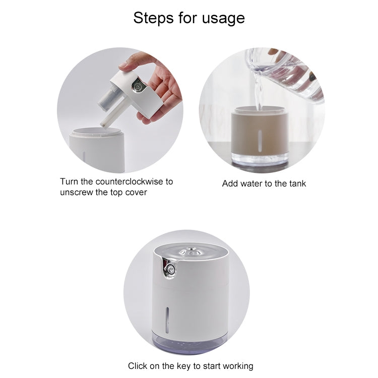 WT-H16 USB Charging Water Pattern Atomizing Humidifier with Colorful Night Lights, Water Tank Capacity: 300mL (Blue) - free shipping - PMC TechLife - Order now!