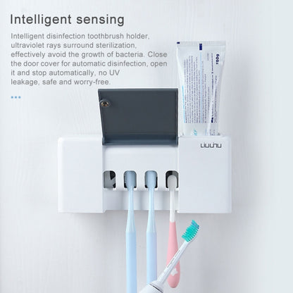 Original Xiaomi Youpin Wall-mounted UV Sterilization Toothbrush Holder - Toothbrush Sanitizer by Xiaomi | Online Shopping South Africa | PMC Jewellery | Buy Now Pay Later Mobicred