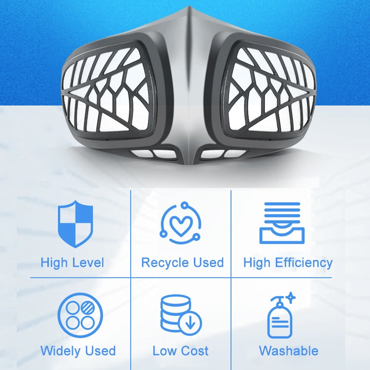 Silicone Protective Reusable PM2.5 KN95 Respirator Mask Replaceable Filter Antivirus Anti-fog Face Mask - Protect Case by PMc TechLife | Online Shopping South Africa | PMc TechLife | Buy Now Pay Later Mobicred