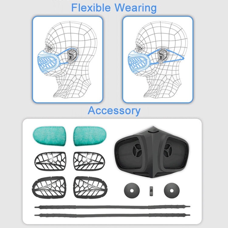 Silicone Protective Reusable PM2.5 KN95 Respirator Mask Replaceable Filter Antivirus Anti-fog Face Mask - Protect Case by PMc TechLife | Online Shopping South Africa | PMc TechLife | Buy Now Pay Later Mobicred