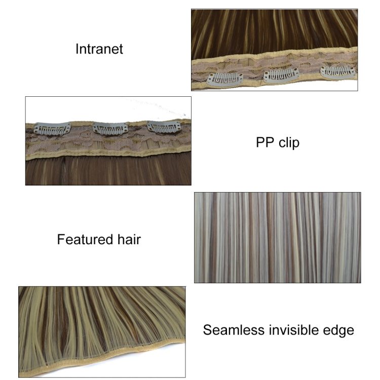 2M33# One-piece Seamless Five-clip Wig Long Straight Wig Piece - free shipping - PMC TechLife - Order now!