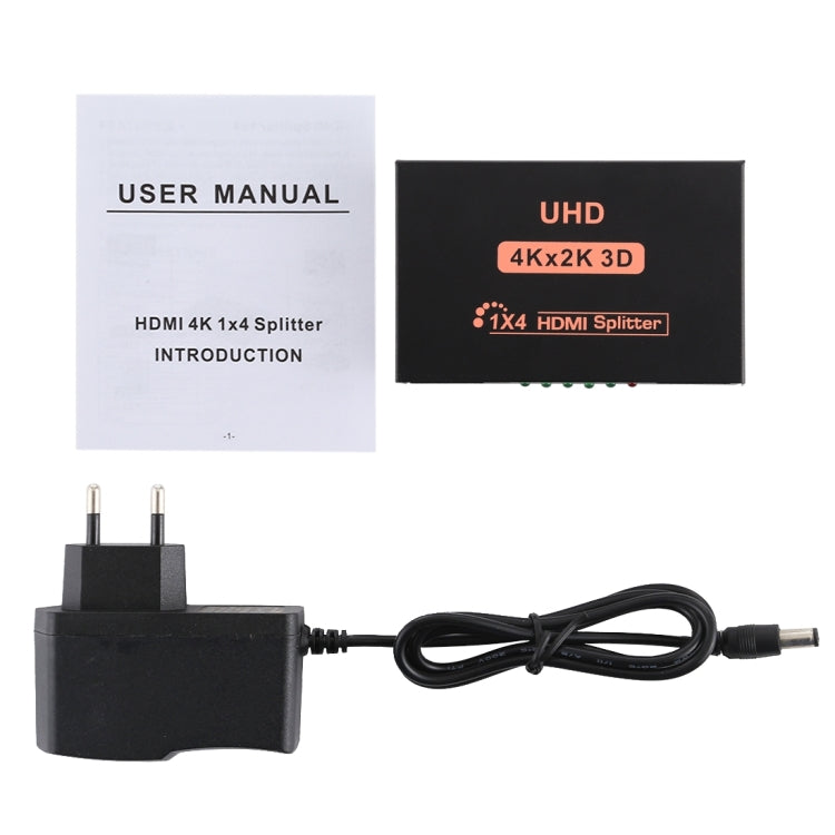 CY10 UHD 4K x 2K 3D 1 x 4 HDMI Splitter (UK Plug) - Splitter by PMC TechLife | Online Shopping South Africa | PMC TechLife | Buy Now Pay Later Mobicred