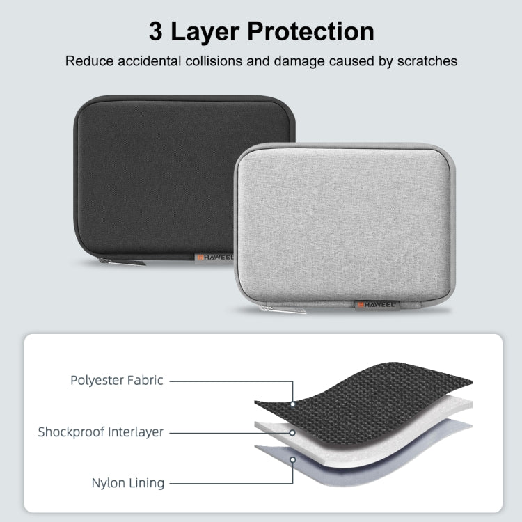 HAWEEL Watch Band Organizer Box Earphones / U Disk / Digital Cable Storage Case(Black) - free shipping - PMC TechLife - Order now!
