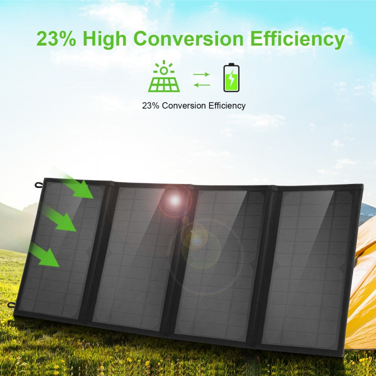 HAWEEL 24W 4 Panels Foldable Solar Panel Charger Bag with 5V / 3.1A Max Dual USB Ports, Support QC3.0 and AFC - Charger by HAWEEL | Online Shopping South Africa | PMC Jewellery | Buy Now Pay Later Mobicred