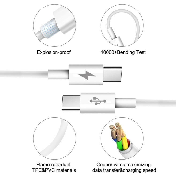 HAWEEL 25W 3A Type-C / USB-C to Type-C / USB-C PD Fast Charging Data Cable, Length: 1m - USB-C & Type-C Cable by PMC TechLife | Online Shopping South Africa | PMC TechLife