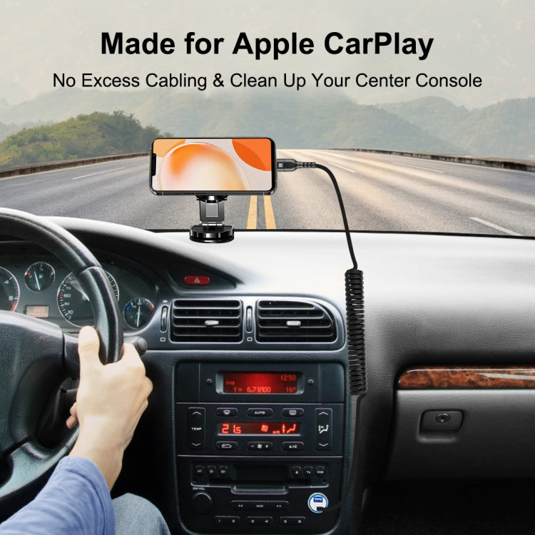 HAWEEL 1.5m 5A USB-C / Type-C to USB-C / Type-C Retractable Coiled PD Fast Charging Cable - USB-C & Type-C Cable by HAWEEL | Online Shopping South Africa | PMC TechLife | Buy Now Pay Later Mobicred