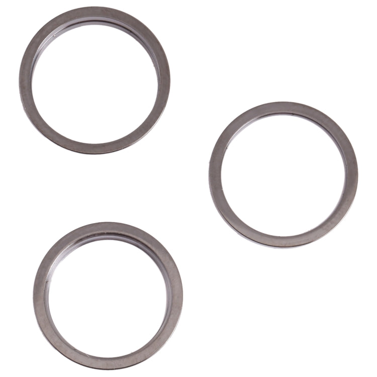 3 PCS Rear Camera Glass Lens Metal Outside Protector Hoop Ring for iPhone 13 Pro(Black) - Camera Series by PMc TechLife | Online Shopping South Africa | PMc TechLife | Buy Now Pay Later Mobicred