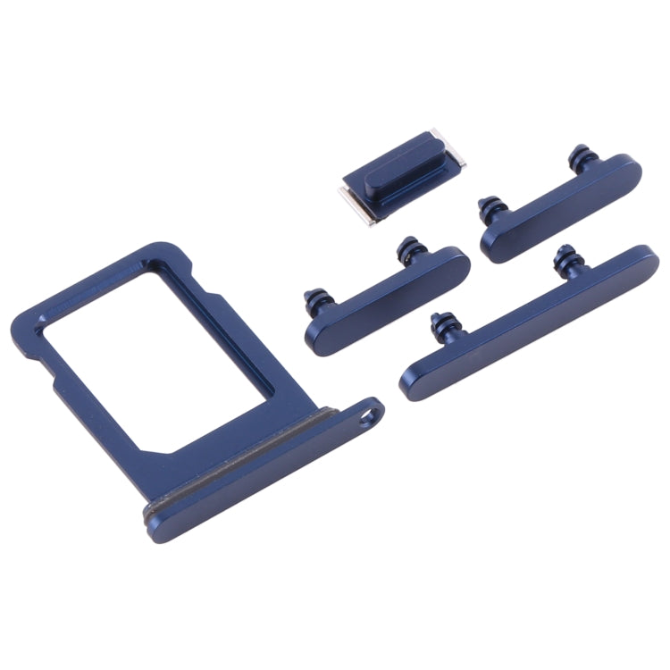 SIM Card Tray + Side Keys for iPhone 12 Mini(Blue) - Metal Parts by PMc TechLife | Online Shopping South Africa | PMc TechLife | Buy Now Pay Later Mobicred