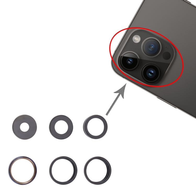 For iPhone 14 Pro Camera Lens Cover(Deep Purple) - Camera Series by PMC TechLife | Online Shopping South Africa | PMC TechLife | Buy Now Pay Later Mobicred