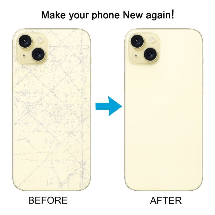 For iPhone 15 Battery Back Cover with Camera Lens Cover + MagSafe Magnet(Yellow) - Back Cover by PMC TechLife | Online Shopping South Africa | PMC TechLife | Buy Now Pay Later Mobicred