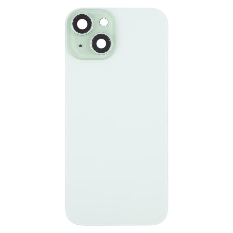 For iPhone 15 Plus Battery Back Cover with Camera Lens Cover + MagSafe Magnet(Green) - Back Cover by PMC Jewellery | Online Shopping South Africa | PMC Jewellery | Buy Now Pay Later Mobicred