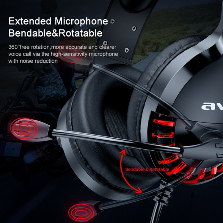 AWEI ES-770i Adjustable E-sports Gaming Headset with Mic(Black) - Multimedia Headset by awei | Online Shopping South Africa | PMC Jewellery | Buy Now Pay Later Mobicred