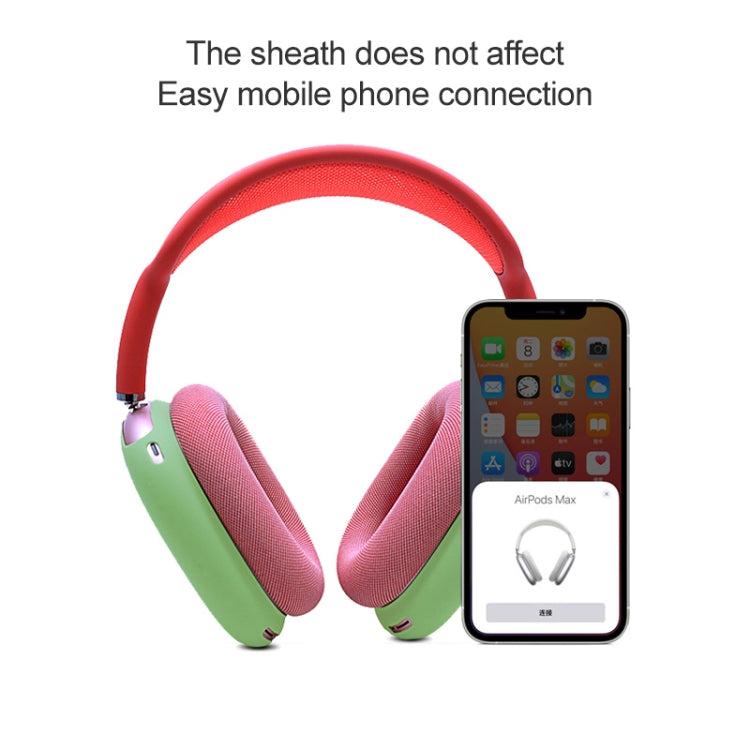 A Pair Full Coverage Anti-scratch Silicone Headphone Protective Case for AirPods Max(Red) - For AirPods Max by PMC TechLife | Online Shopping South Africa | PMC TechLife