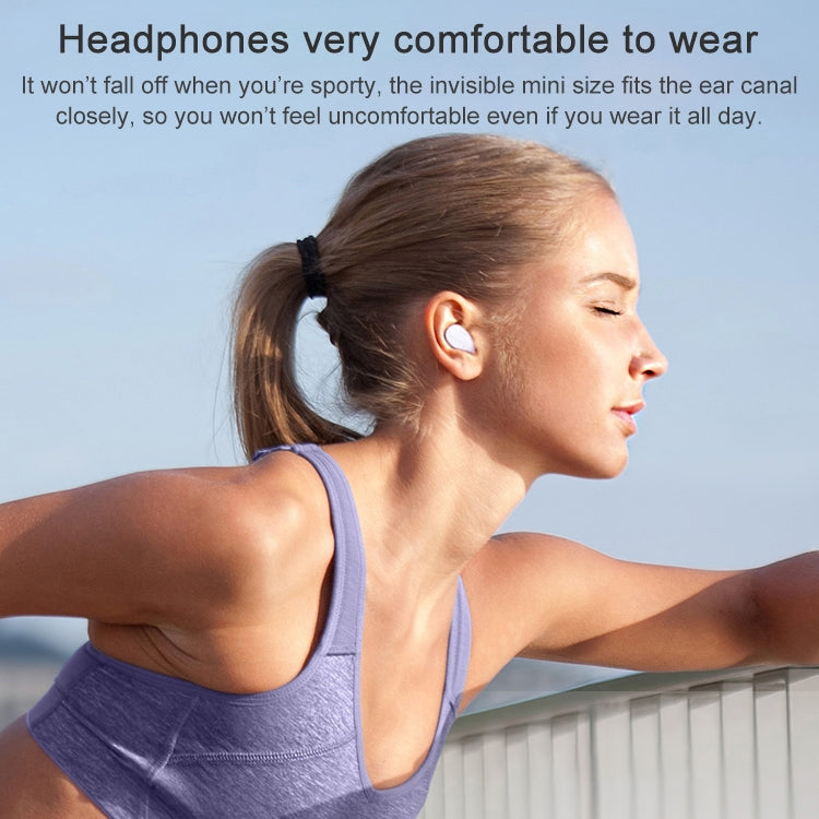 AIN MK-T1 TWS IPX4 Waterproof Intelligent Noise Reduction Semi-in-ear Bluetooth Earphone with Charging Box, Support Call & Single and Binaural Mode & Automatic Connection - TWS Earphone by AIN | Online Shopping South Africa | PMC Jewellery