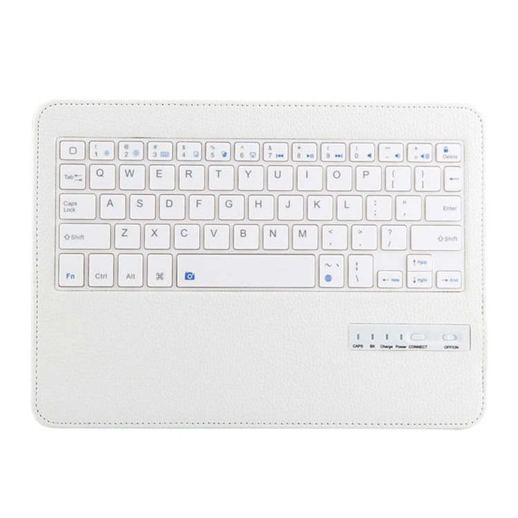 IP011 Detachable Bluetooth 3.0 ABS Keyboard + Litchi Texture Leather Tablet Case for iPad Pro 11 inch (2018), with Sleep Function (White) - free shipping - PMC TechLife - Order now!