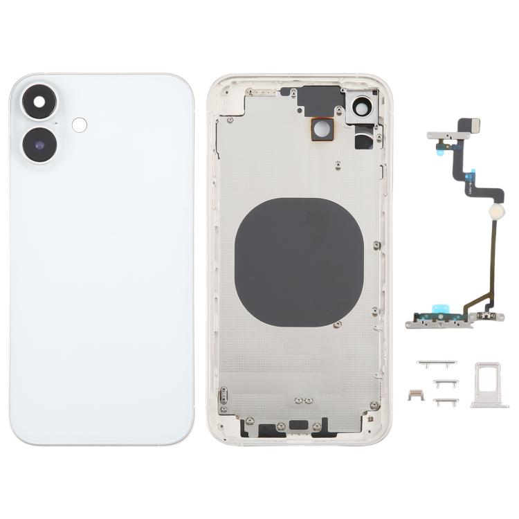 Back Cover with Appearance Imitation of iP16 for iPhone XR(White) - Back Cover by PMC TechLife | Online Shopping South Africa | PMC TechLife | Buy Now Pay Later Mobicred