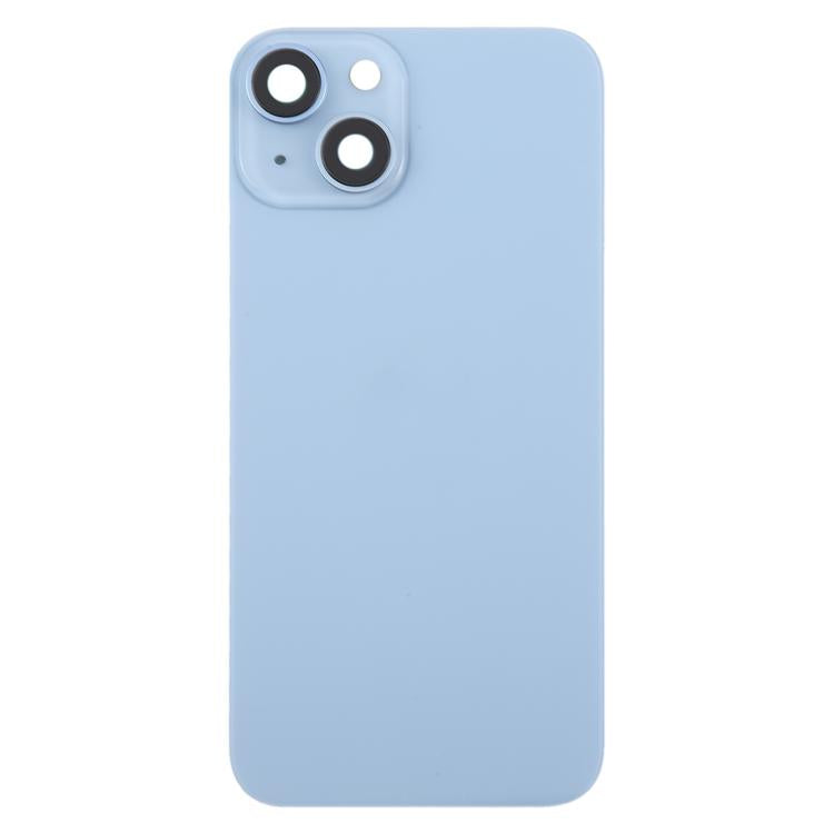 For iPhone 14 EU Version Battery Back Cover with Middle Frame(Blue) - Back Cover by PMc TechLife | Online Shopping South Africa | PMc TechLife | Buy Now Pay Later Mobicred