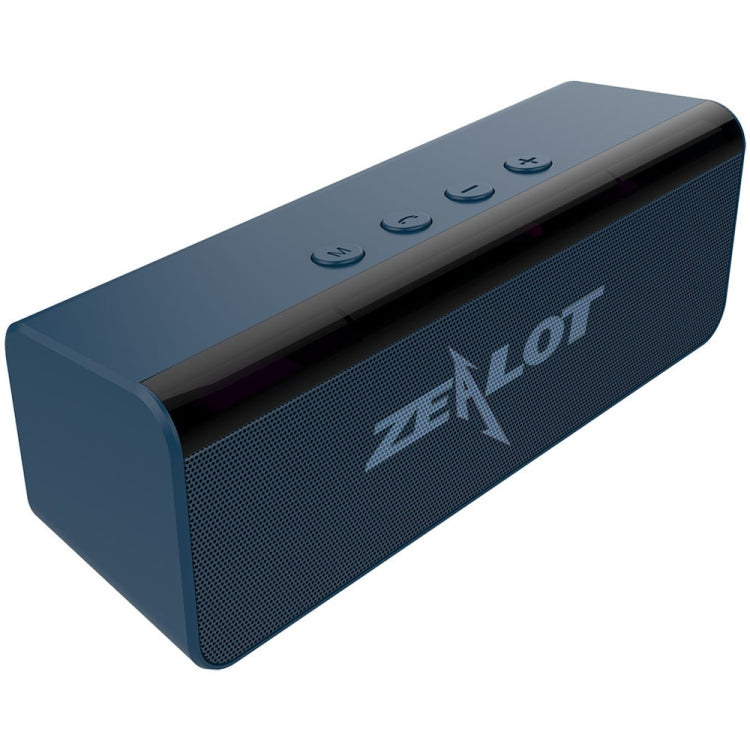 ZEALOT S31 10W 3D HiFi Stereo Wireless Bluetooth Speaker, Support Hands-free / USB / AUX / TF Card (Gray Blue) - Desktop Speaker by ZEALOT | Online Shopping South Africa | PMC Jewellery | Buy Now Pay Later Mobicred