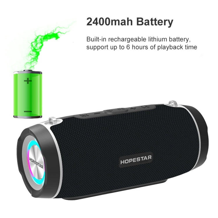 HOPESTAR H45 PARTY Portable Outdoor Waterproof Bluetooth Speaker, Support Hands-free Call & U Disk & TF Card & 3.5mm AUX & FM (Red) - Desktop Speaker by HOPESTAR | Online Shopping South Africa | PMC Jewellery | Buy Now Pay Later Mobicred