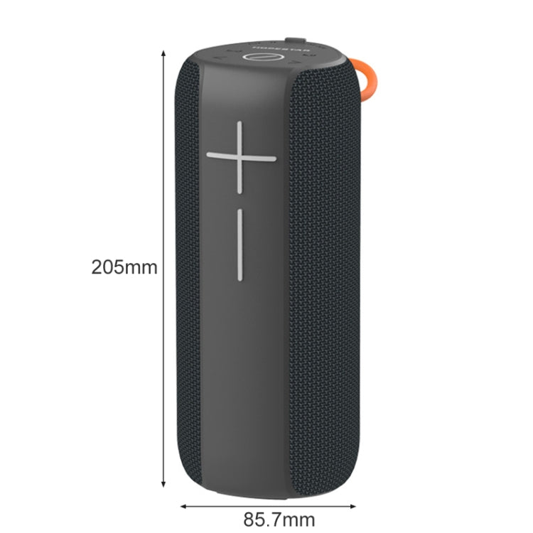 HOPESTAR P14 Pro Portable Outdoor Waterproof Wireless Bluetooth Speaker, Support Hands-free Call & U Disk & TF Card & 3.5mm AUX & FM (Black) - Desktop Speaker by HOPESTAR | Online Shopping South Africa | PMC Jewellery | Buy Now Pay Later Mobicred