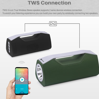 NewRixing NR-2028 Portable Lighting Wireless Bluetooth Stereo Speaker Support TWS Function Speaker (Green) - Desktop Speaker by NewRixing | Online Shopping South Africa | PMC Jewellery | Buy Now Pay Later Mobicred