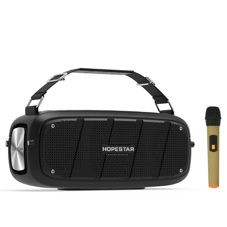 HOPESTAR A20 Pro TWS Portable Outdoor Waterproof Subwoofer Bluetooth Speaker with Microphone, Support Power Bank & Hands-free Call & U Disk & TF Card & 3.5mm AUX (Black) - Desktop Speaker by HOPESTAR | Online Shopping South Africa | PMC Jewellery | Buy Now Pay Later Mobicred