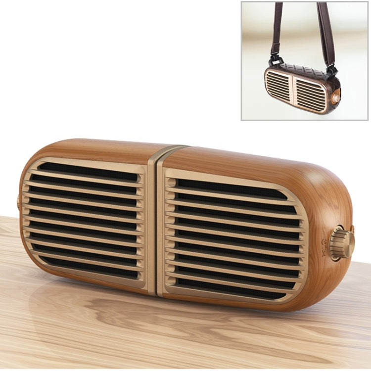 Oneder V8 Magnetic Suction Pair Stereo Sound Box Wireless Bluetooth Speaker with Strap, Support Hands-free & TF Card & AUX & USB Drive(Champagne Gold) - Desktop Speaker by OneDer | Online Shopping South Africa | PMC Jewellery | Buy Now Pay Later Mobicred