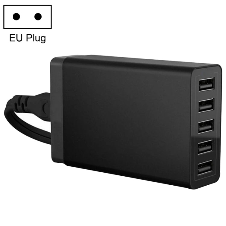 XBX09 40W 5V 8A 5 USB Ports Quick Charger Travel Charger, EU Plug(EU Plug) - Multifunction Charger by PMC Jewellery | Online Shopping South Africa | PMC Jewellery | Buy Now Pay Later Mobicred