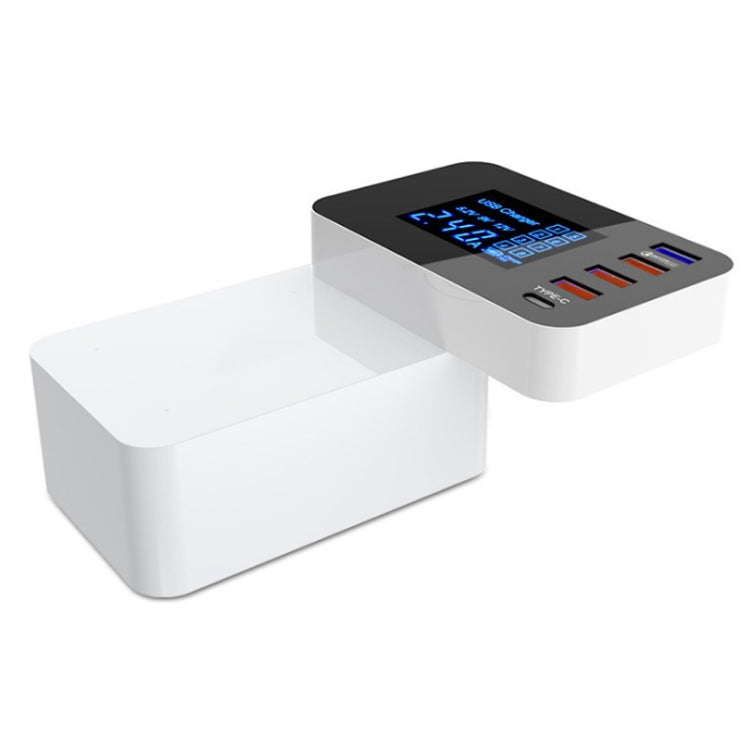 CDA33Q 40W QC 3.0 USB + 3 USB Ports + USB-C / Type-C Ports Multi-function Charger with LED Display, AU Plug - free shipping - PMC Jewellery - Order now!