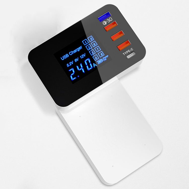 CDA33Q 40W QC 3.0 USB + 3 USB Ports + USB-C / Type-C Ports Multi-function Charger with LED Display, AU Plug - free shipping - PMC Jewellery - Order now!