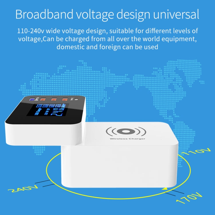 CDA33Q 40W QC 3.0 USB + 3 USB Ports + USB-C / Type-C Ports Multi-function Charger with LED Display, AU Plug - free shipping - PMC Jewellery - Order now!