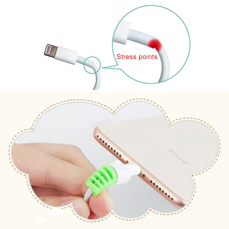 2 PCS Anti-break USB Charge Cable Winder Protective Case Protection Sleeve(Black) - free shipping - PMC Jewellery - Order now!