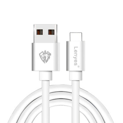 Lenyes LC701 1m 2.4A Output USB to 8 Pin PVC Data Sync Fast Charging Cable - Normal Style Cable by PMC Jewellery | Online Shopping South Africa | PMC Jewellery | Buy Now Pay Later Mobicred