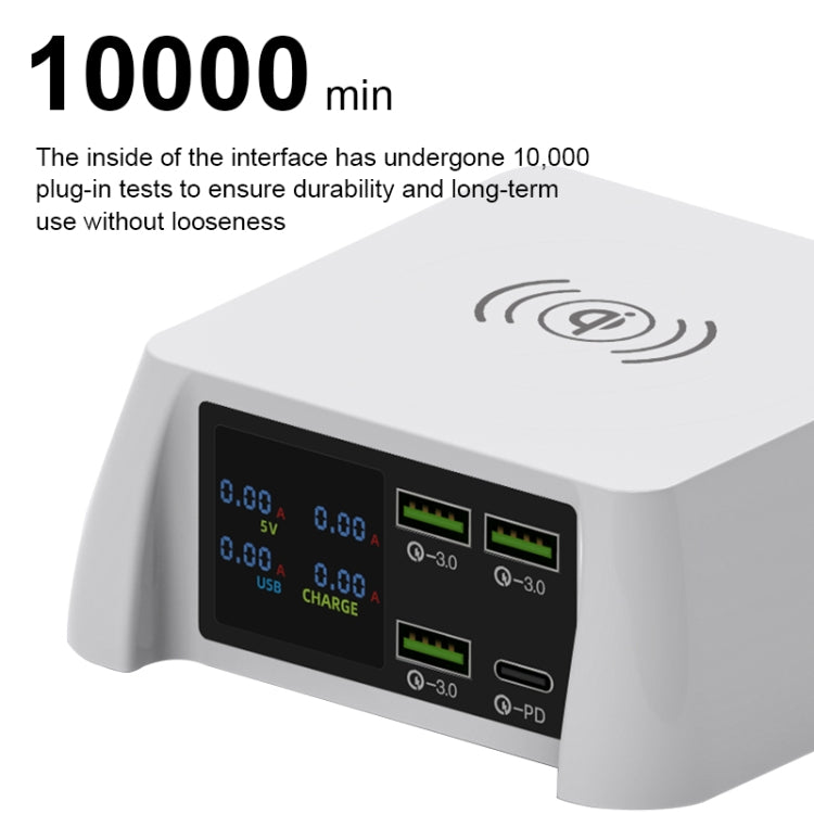 F96 100W USB x3 + PD Multi-function Smart Wireless Charger Charging Station - Multifunction Charger by PMC Jewellery | Online Shopping South Africa | PMC Jewellery | Buy Now Pay Later Mobicred