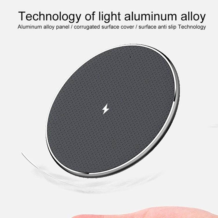 ZEQI W11 10W Smart Cooling Non-slip Aluminum Alloy Wireless Charger - Wireless Charger by ZEQI | Online Shopping South Africa | PMC Jewellery | Buy Now Pay Later Mobicred