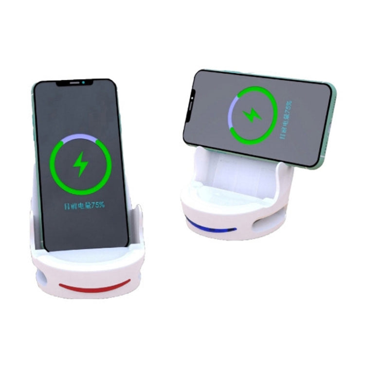 V8 15W Five-finger Sofa Phone Magnetic Suction Wireless Charger Stand (White) - free shipping - PMC Jewellery - Order now!