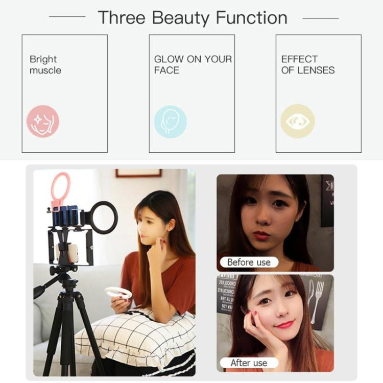 XJ18 LED Light Live Self-timer Flash Fill Light(White) - Selfie Light by PMC TechLife | Online Shopping South Africa | PMC TechLife | Buy Now Pay Later Mobicred